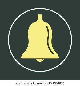 Bell trendy icon elegant abstract vector illustration colorful artwork lovely design.eps