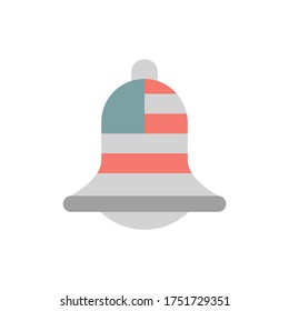 Bell USA flag icon. Simple color vector elements of America icons for ui and ux, website or mobile application