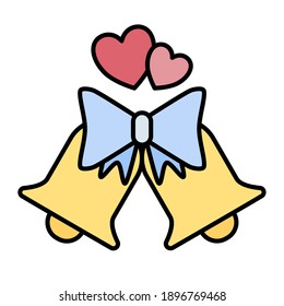 bell using soft color and filled line style