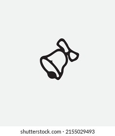 bell vector black and white 