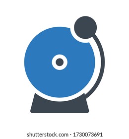 bell vector glyph color icon 