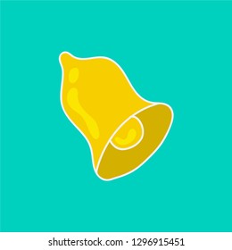 bell vector. hand drawn icon. alarm illustration. editable stroke.