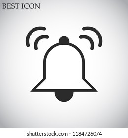 bell vector icon 10 eps