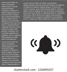 bell vector icon 10 eps