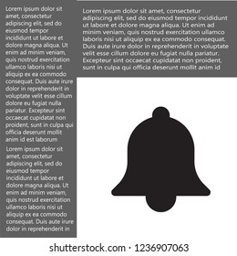 bell vector icon 10 eps