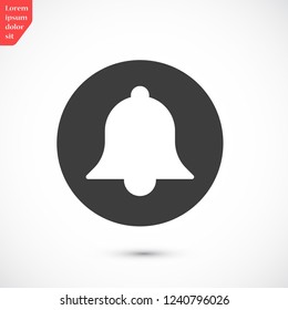 bell vector icon 10 eps