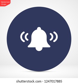 bell vector icon 10 eps