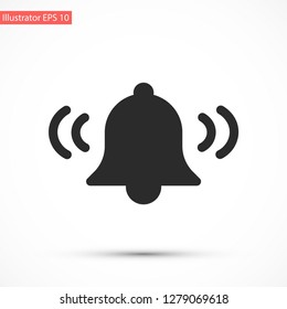 bell vector icon 10 eps