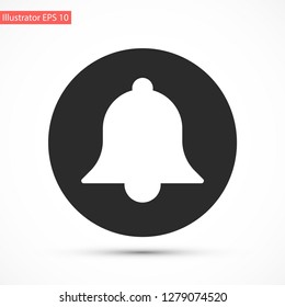 bell vector icon 10 eps