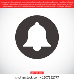 bell vector icon 10 eps