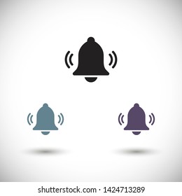 bell vector icon 10 eps , Lorem ipsum Flat design