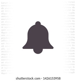 bell vector icon 10 eps , Lorem ipsum Flat design