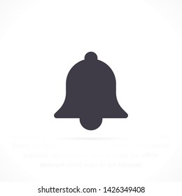 bell vector icon 10 eps , Lorem ipsum Flat design