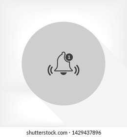 bell vector icon 10 eps , Lorem ipsum Flat design
