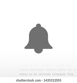 bell vector icon 10 eps , Lorem ipsum Flat design