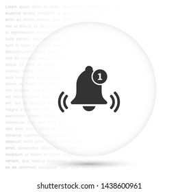 bell vector icon 10 eps , Lorem ipsum Flat design
