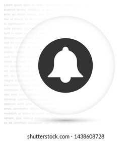 bell vector icon 10 eps , Lorem ipsum Flat design