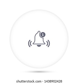 bell vector icon 10 eps , Lorem ipsum Flat design