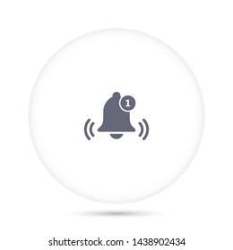 bell vector icon 10 eps , Lorem ipsum Flat design
