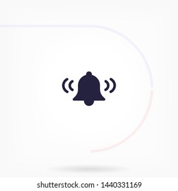 bell vector icon 10 eps , Lorem ipsum Flat design