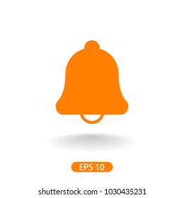 Bell vector icon, alarm icon illustration