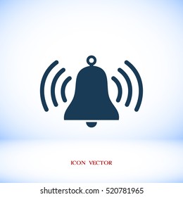 bell vector icon, vector best flat icon, EPS