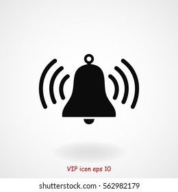 bell vector icon, vector best flat icon, EPS