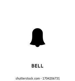 icono del vector de campana. signo negro sobre fondo blanco. icono de campana para web y aplicación