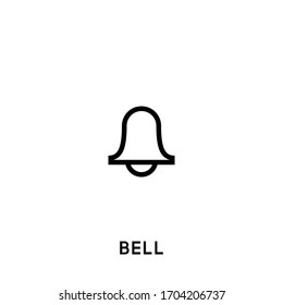 bell vector icon. bell black sign on white background. bell icon for web and app