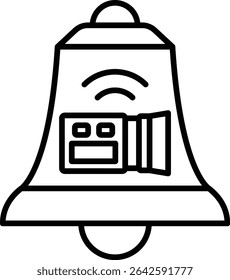 Bell vector icon. Can be used for printing, mobile and web applications.