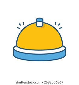 Icono de Vector de campana concepto de icono de Vector Ilustración de stock