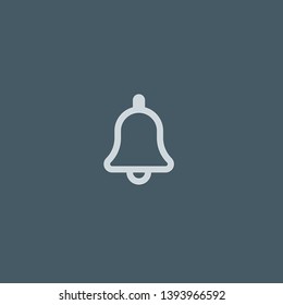Bell vector icon. Bell concept stroke symbol design. Thin graphic elements vector illustration, outline pattern for your web site design, logo, UI. EPS 10.
