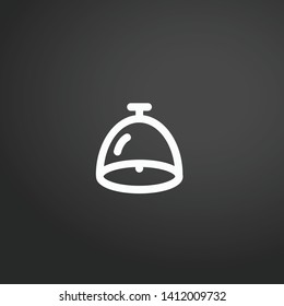 Bell vector icon. Bell concept stroke symbol design. Thin graphic elements vector illustration, outline pattern for your web site design, logo, UI. EPS 10.
