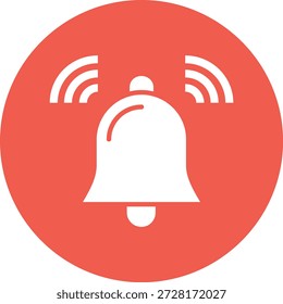 Ilustración de diseño de icono de Vector de campana