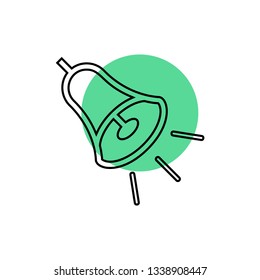 Bell vector icon - Flat