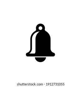 Glocke, Vektorgrafik-Design einzeln auf weißem Hintergrund