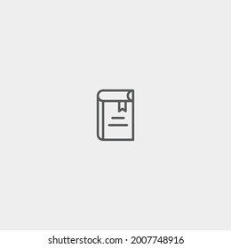 Bell vector icon illustration sign