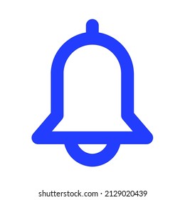 bell vector icon. isolated graphic illustration