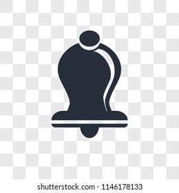 Bell vector icon isolated on transparent background, Bell logo concept