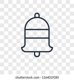 Bell vector icon isolated on transparent background, Bell logo concept