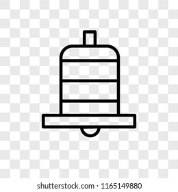 Bell vector icon isolated on transparent background, Bell logo concept
