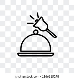 Bell vector icon isolated on transparent background, Bell logo concept