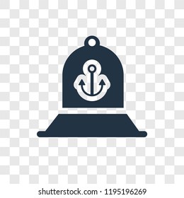 Bell vector icon isolated on transparent background, Bell transparency logo concept