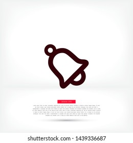 Bell Vector icon . Lorem Ipsum Illustration design