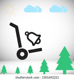 Bell Vector icon . Lorem Ipsum Illustration design