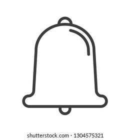 Bell vector icon in modern flat style isolated. Bell can support is good for your web design.