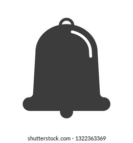 Bell vector icon in modern flat style isolated. Bell can support is good for your web design.