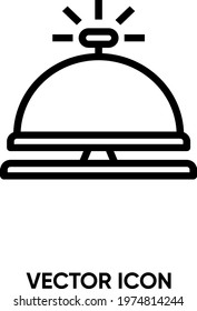  Bell vector icon. Modern, simple flat vector illustration for website or mobile app. Ring symbol, logo illustration. Pixel perfect vector graphics
