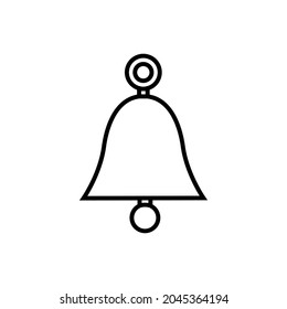 Bell vector icon. Notification. alarm illustration sign. alarm symbol. reminder logo.