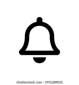 Bell vector icon. Notification symbol in simple style isolated Vector illustration EPS 10